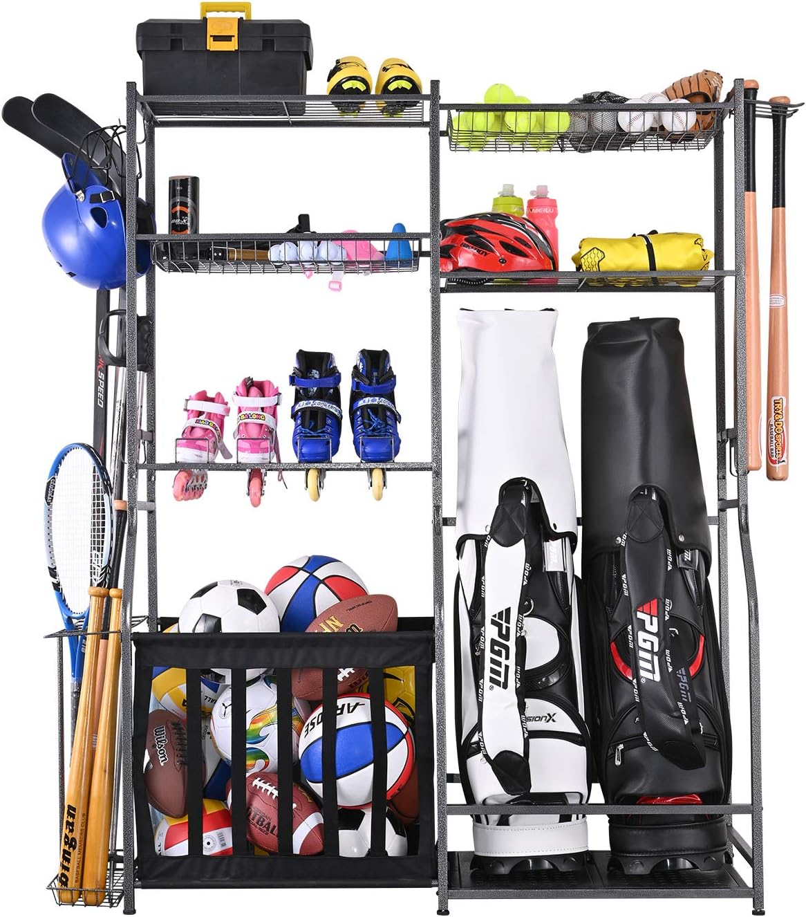 Golf Equipment Garage Storage - Garage Sports Equipment Storage Stand Two