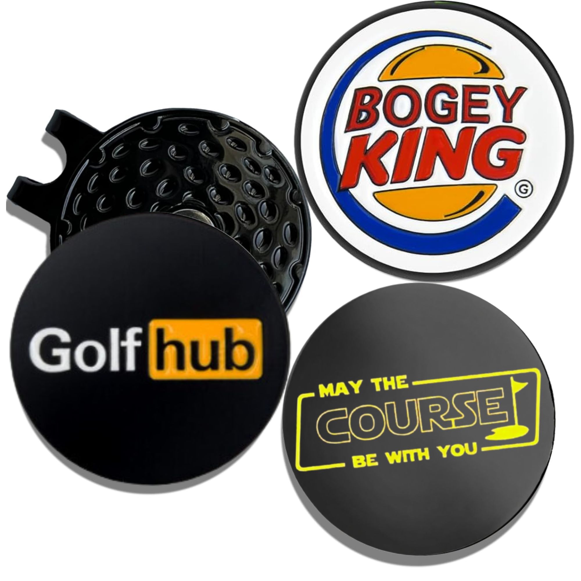 Golf Ball Premium - 3 Pcs Funny Golf Ball Markers
