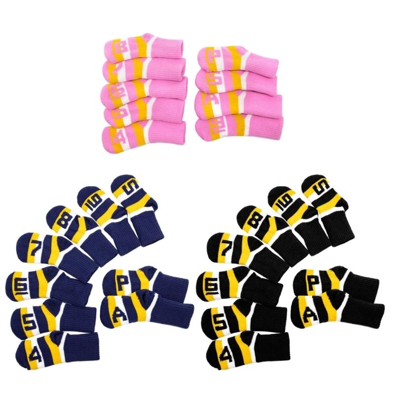   9Pcs Knitted Golf Club Headc - Golf Club Iron Set ulasan dan harga