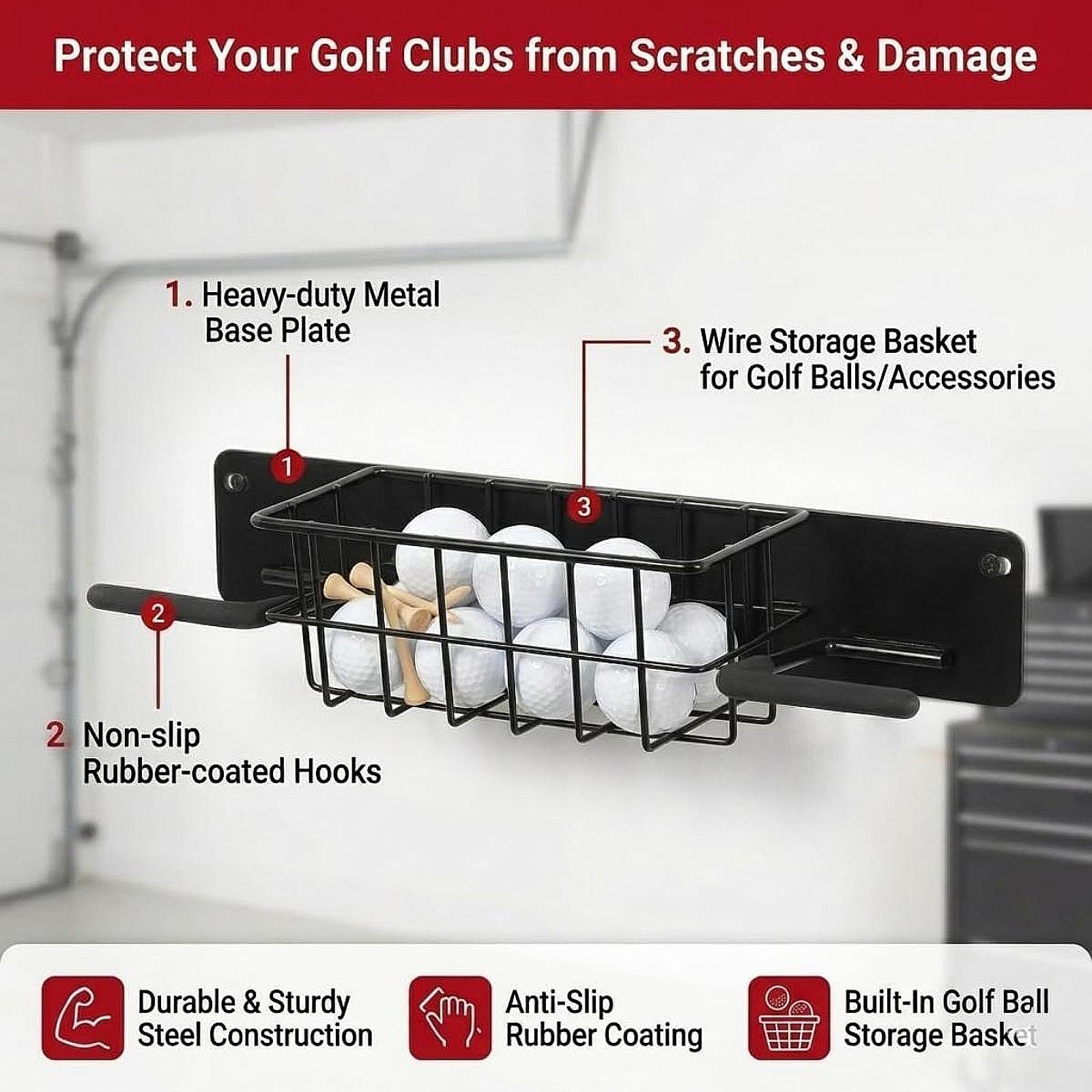 Space Saving Golf Equipment Wa - Golf Equipment Garage Storage ulasan dan harga