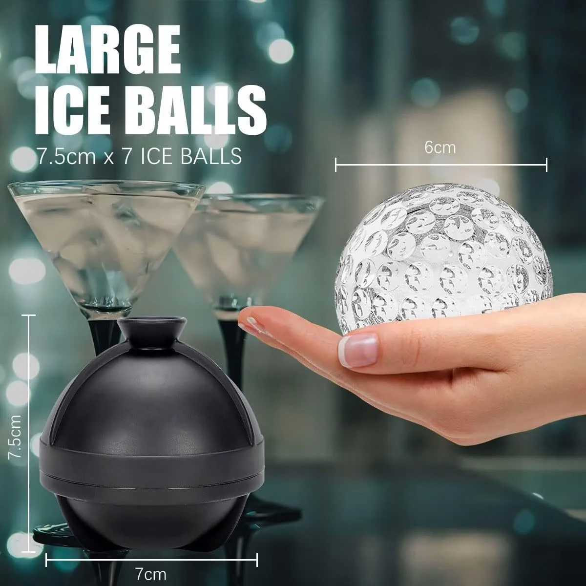 Food Grade Silicone Ice Ball M - Golf Ball Premium ulasan dan harga