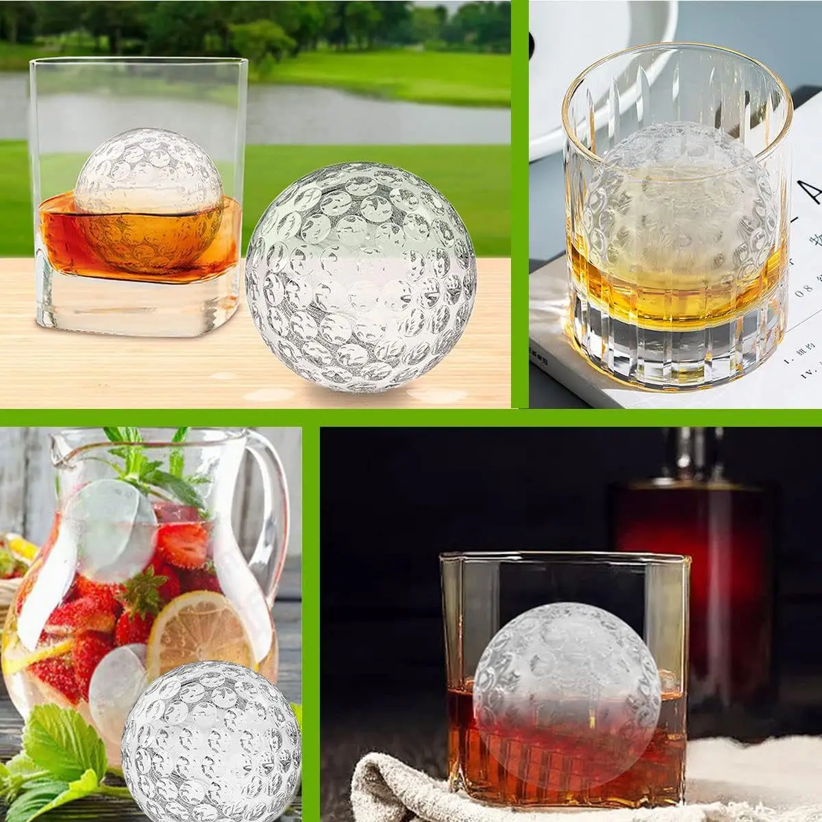 Food Grade Silicone Ice Ball M - Golf Ball Premium ulasan dan harga