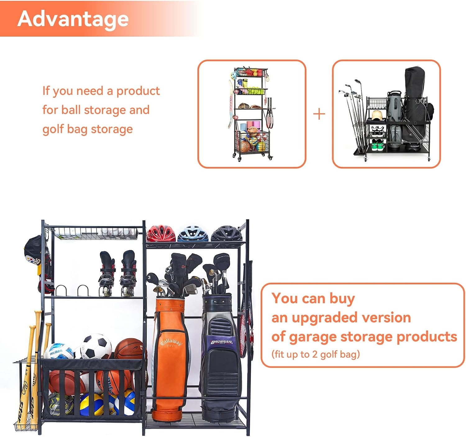 Garage Sports Equipment Storag - Golf Equipment Garage Storage ulasan dan harga