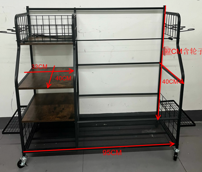 Rolling Golf Storage Rack Gara - Golf Equipment Garage Storage ulasan dan harga