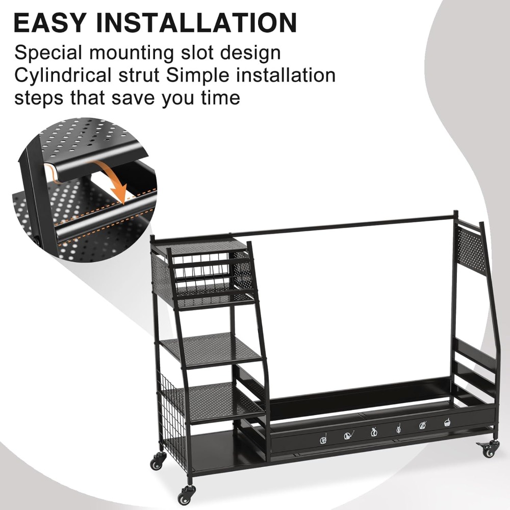 Golf Bag Storage Rack Stand Ho - Golf Equipment Garage Storage ulasan dan harga