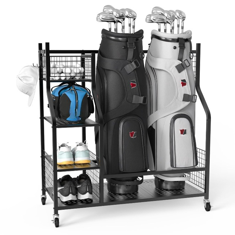 Golf Bag Storage Rack, Club Di - Golf Equipment Garage Storage ulasan dan harga