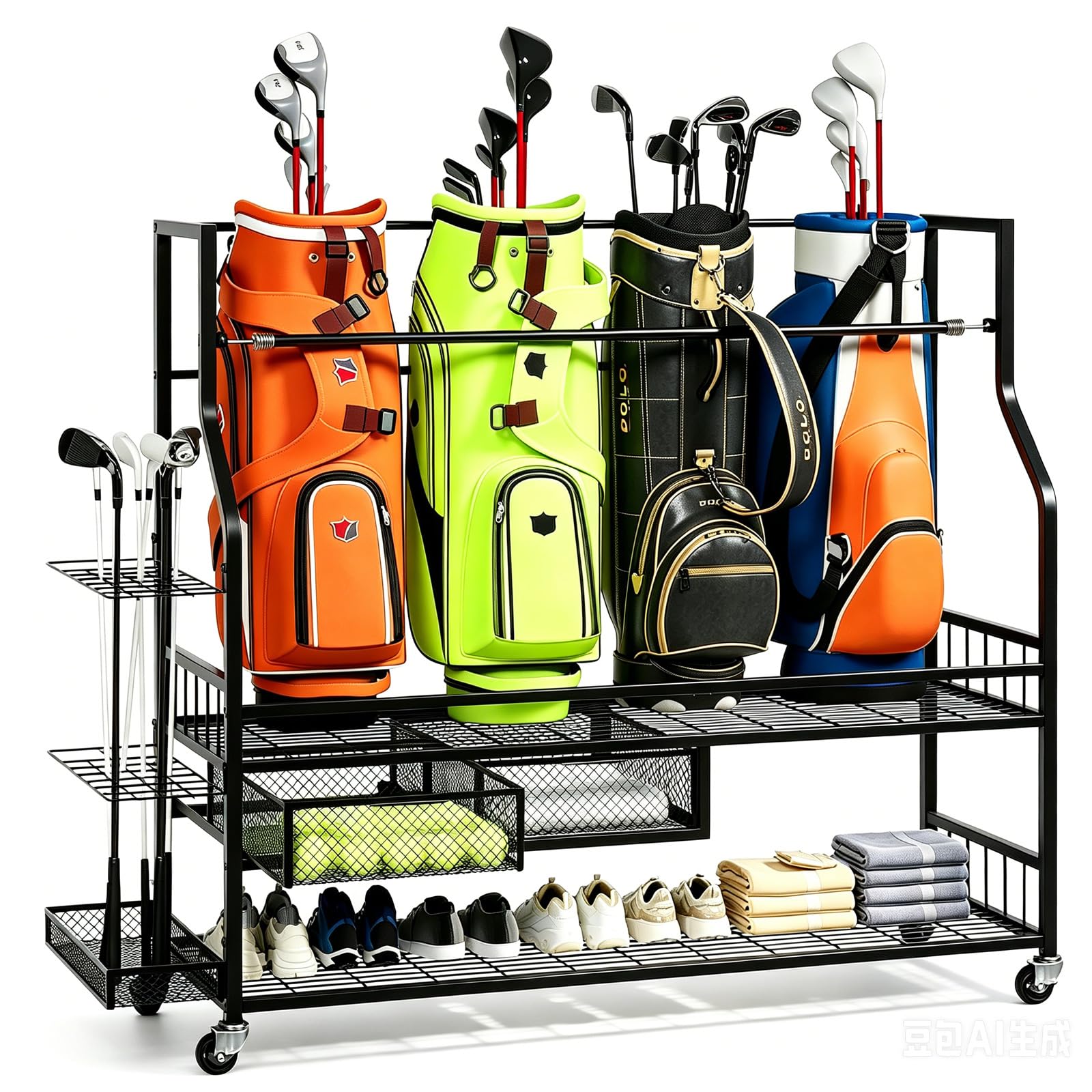 Golf Bag Storage Organizer for - Golf Equipment Garage Storage ulasan dan harga