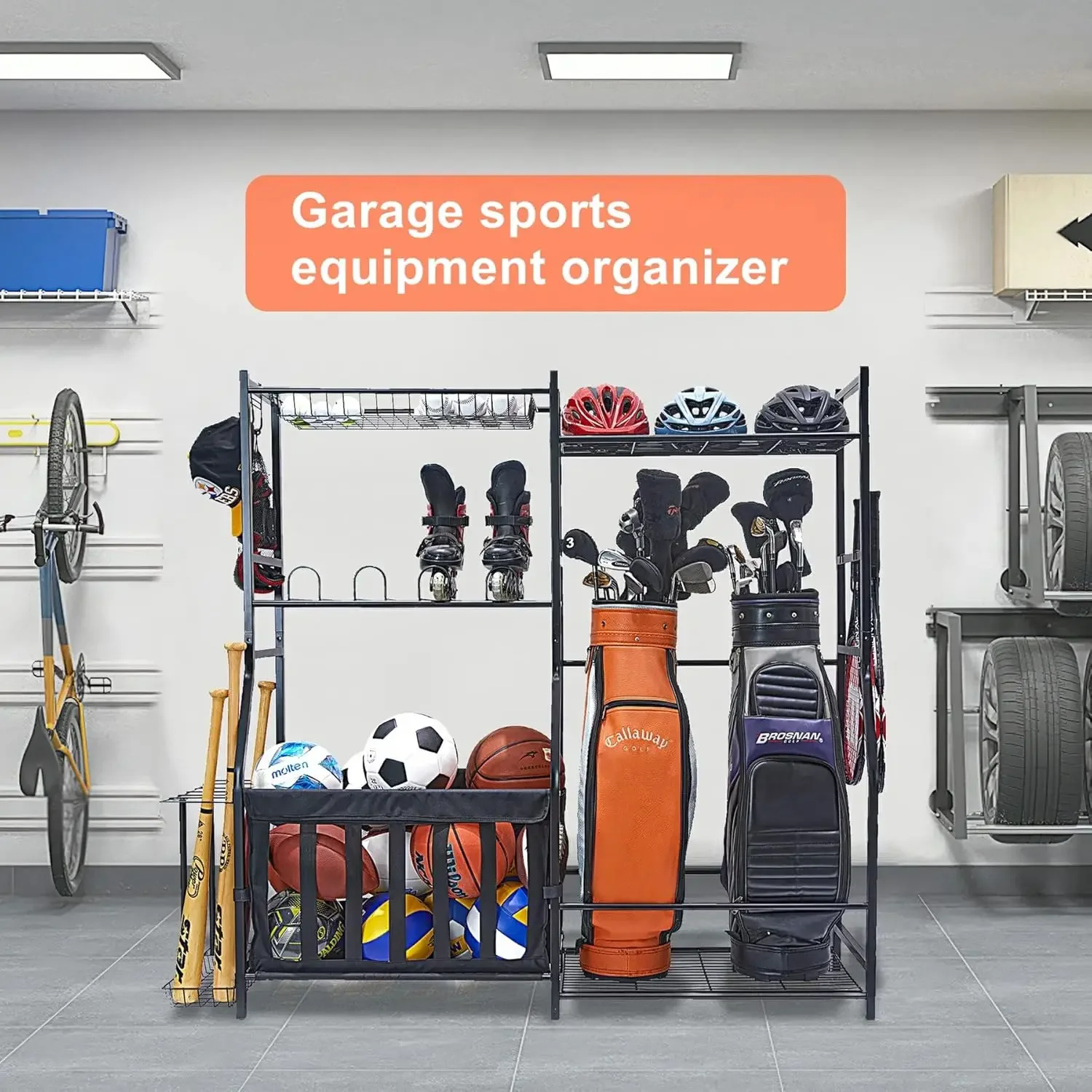Garage Sports Equipment Organi - Golf Equipment Garage Storage ulasan dan harga