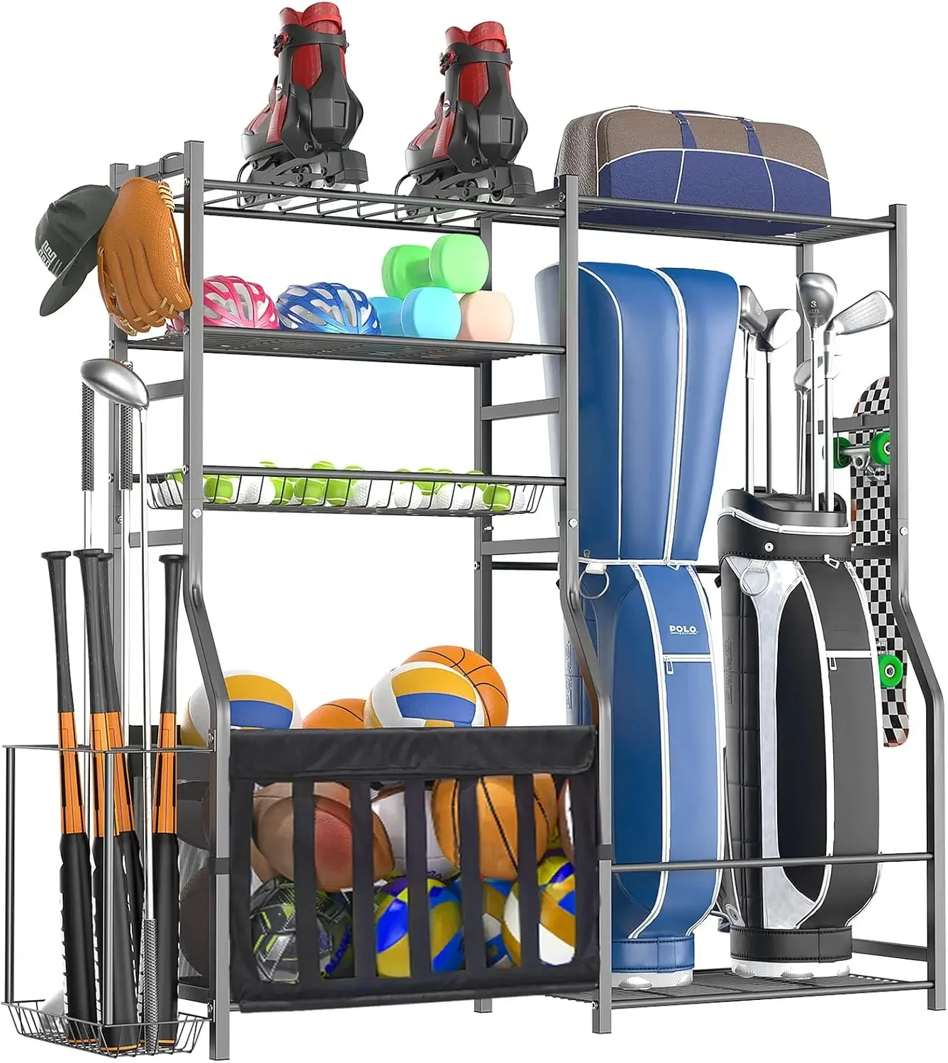 Heavy Duty Garage Sports Equip - Golf Equipment Garage Storage ulasan dan harga