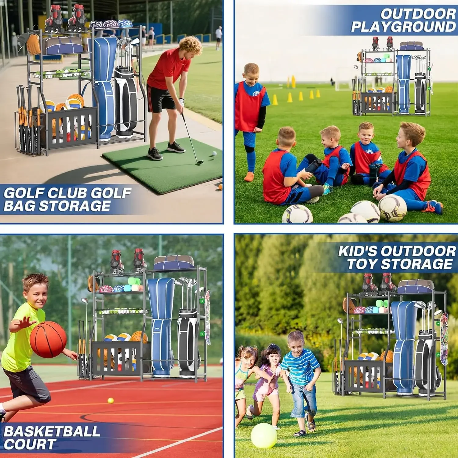 Heavy Duty Garage Sports Equip - Golf Equipment Garage Storage ulasan dan harga